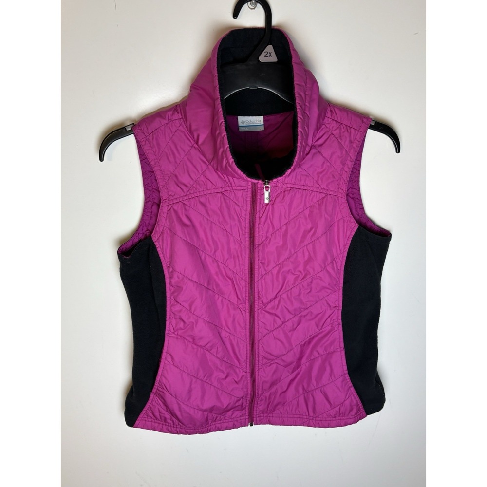 Columbia Women's Mix It Around Vest Pink Black Size Large
